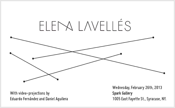 Elena Lavellés in Spark Gallery
